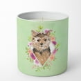 thumbnail image 1 of Carolines Treasures CK4380CDL Norwich Terrier Soy Candle 10 oz Decorative Gift Scented Soy Candles for Home Green, 1 of 2