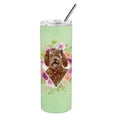 thumbnail image 1 of Carolines Treasures CK4388TBL20 Labradoodle Green Flowers Stainless Steel 20 oz Skinny Tumbler 20 oz multicolor, 1 of 3