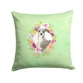 thumbnail image 1 of Carolines Treasures CK4390PW1414 Italian Greyhound Green Flowers Fabric Decorative Pillow  14Hx14W multicolor, 1 of 4