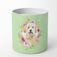 thumbnail image 1 of Carolines Treasures CK4396CDL Goldendoodle Soy Candle 10 oz Decorative Gift Scented Soy Candles for Home Green Flowers, 1 of 2
