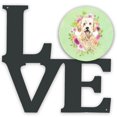 thumbnail image 1 of Carolines Treasures CK4396WALV Goldendoodle Green Flowers Metal Wall Artwork LOVE 12X12 multicolor, 1 of 2