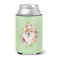 thumbnail image 1 of Carolines Treasures CK4403CC Corgi Green Flowers Can or Bottle Hugger Can Hugger multicolor, 1 of 5