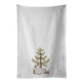 thumbnail image 1 of White Dominant Chinchilla Merry Christmas White Kitchen Towel Set of 2 19 in x 28 in, 1 of 3