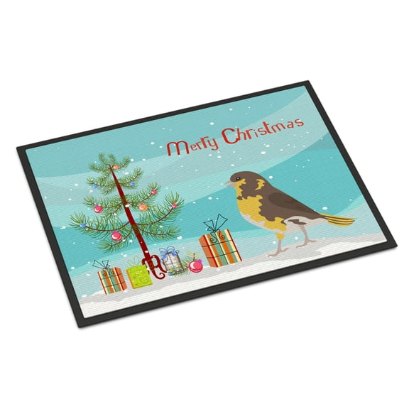 Carolines Treasures CK4485JMAT Spanish Canary Merry Christmas Door Mat Indoor Rug or Outdoor Welcome Mat 24x36 Doormat