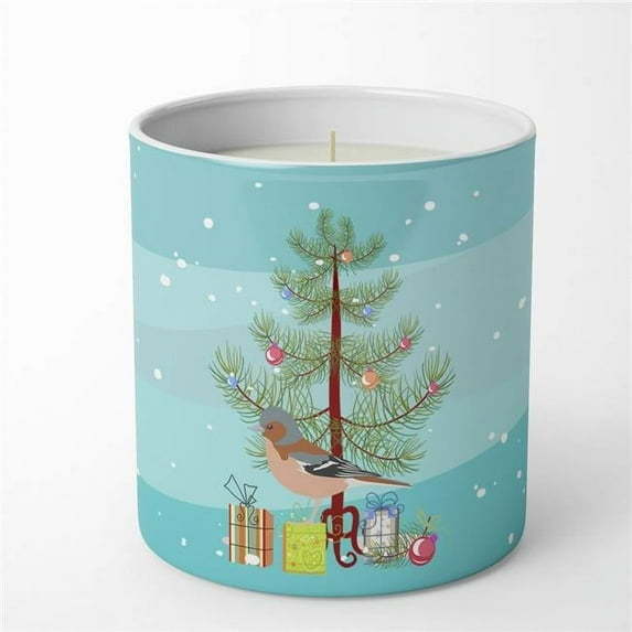 Carolines Treasures CK4488CDL 3.75 x 3.25 in. Unisex Finch Merry Christmas 10 oz Decorative Soy Candle