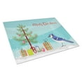 thumbnail image 1 of Carolines Treasures CK4490LCB Jay Bird Merry Christmas Glass Cutting Board Large, 12H x 16W, multicolor, 1 of 2