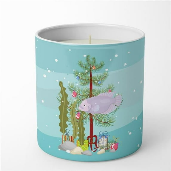 Carolines Treasures CK4526CDL 3.75 x 3.25 in. Unisex Giant Gourami Merry Christmas 10 oz Decorative Soy Candle