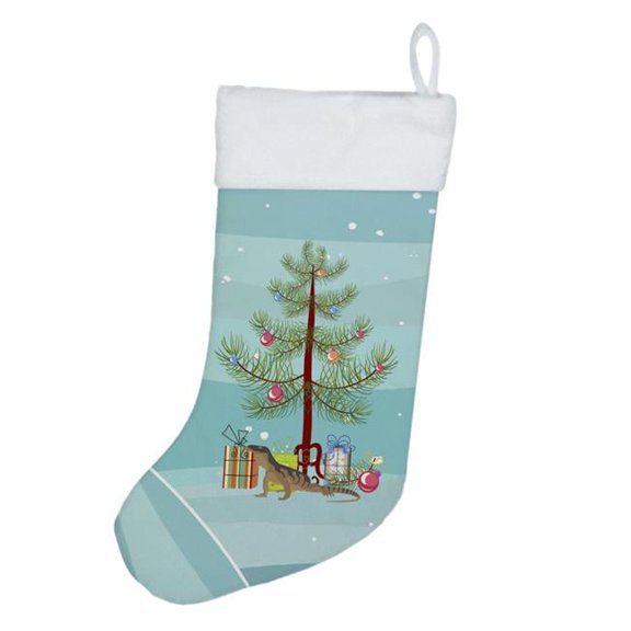 Monitor Lizard Merry Christmas Christmas Stocking 13.5 in x 18 in