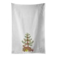 thumbnail image 1 of Chausie Cat Merry Christmas White Kitchen Towel Set of 2 19 in x 28 in, 1 of 3