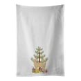 thumbnail image 1 of German Rex #2 Cat Merry Christmas White Kitchen Towel Set of 2 19 in x 28 in, 1 of 3