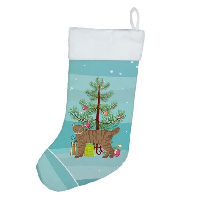 Highlander Lynx #3 Cat Merry Christmas Christmas Stocking 13.5 in x 18 in