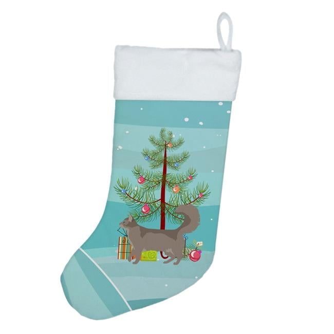 Somali #2 Cat Merry Christmas Christmas Stocking 13.5 in x 18 in