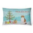 thumbnail image 1 of Carolines Treasures CK4740PW1216 Aegean Cat Merry Christmas Canvas Fabric Decorative Pillow, 12H x16W, multicolor, 1 of 4