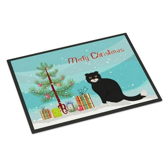 Foldex Exotic Fold #2 Cat Merry Christmas Door Mat