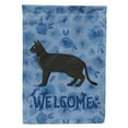 thumbnail image 1 of Carolines Treasures CK4851CHF Chausie Black Cat Welcome Flag Canvas House Size Large multicolor, 1 of 4