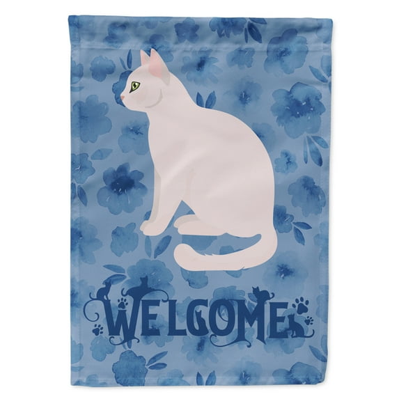 Carolines Treasures CK5022GF 11 x 0.01 x 15 in. Burmilla No.2 Cat Welcome Flag Garden Size