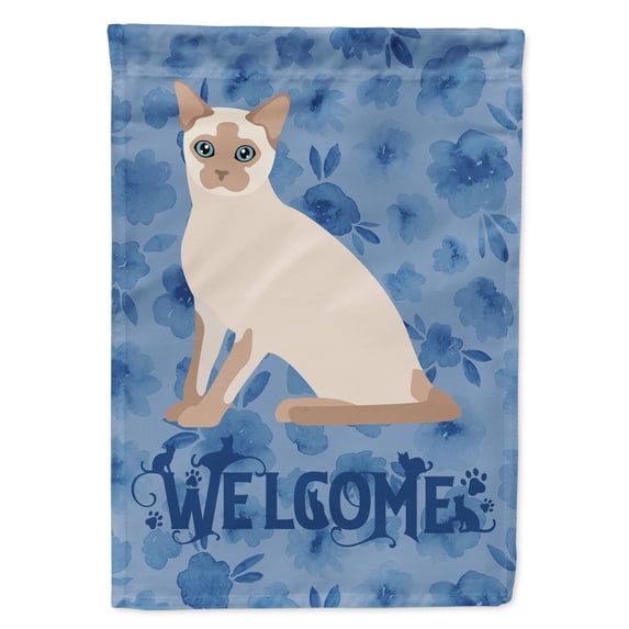Tonkinese Cat Welcome Flag Canvas House Size