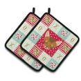 thumbnail image 1 of Carolines Treasures CK5077PTHD Abyssinian Cat Love Pair of Pot Holders, 7.5HX7.5W, multicolor, 1 of 4