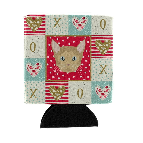 Carolines Treasures CK5119CC German Rex Cat Love Can or Bottle Hugger Can Hugger multicolor