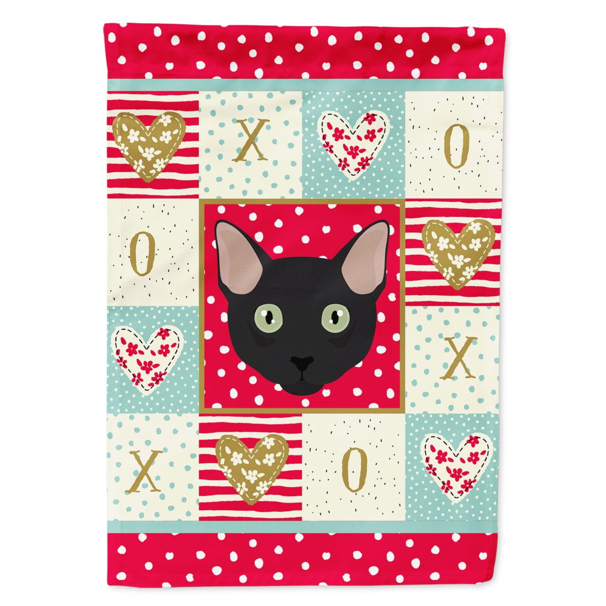 猫Love Carolines Treasures CK5131GF Mandalay Cat Love Flag Garden