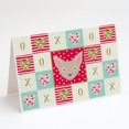 thumbnail image 1 of Carolines Treasures CK5133GCA7P Minskin Cat Love Greeting Cards and Envelopes Pack of 8 Red 7 x 5 multicolor, 1 of 2