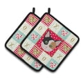 thumbnail image 1 of Carolines Treasures CK5134PTHD Munchkin Cat Love Pair of Pot Holders, 7.5HX7.5W, multicolor, 1 of 4