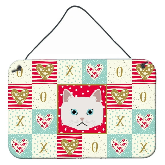 Carolines Treasures CK5135DS812 Napoleon Cat Love Wall or Door Hanging Prints 8x12 multicolor