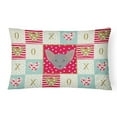 thumbnail image 1 of Carolines Treasures CK5143PW1216 Oriental Shorthair Cat Love Canvas Fabric Decorative Pillow, Red, 12H x16W, multicolor, 1 of 3