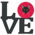 thumbnail image 1 of Pantherette Cat Love Metal Wall Artwork LOVE, 1 of 2