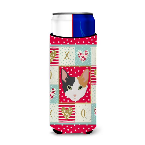 Carolines Treasures CK5166MUK Skookum Cat Love Ultra Hugger for slim cans Slim Can multicolor