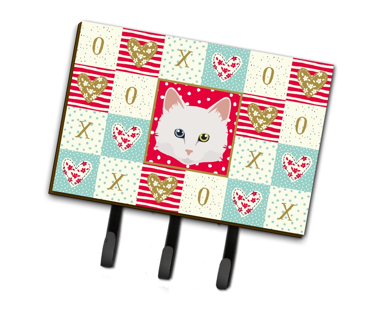 Turkish Angora Cat Love Leash or Key Holder