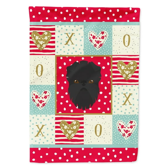 Carolines Treasures CK5180CHF Affenpinscher Love Flag Canvas House Size Large multicolor