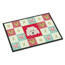 Carolines Treasures CK5186MAT Bolognese Love Door Mat Indoor Rug or Outdoor Welcome Mat 18x27 Doormat 27"L x 18"W