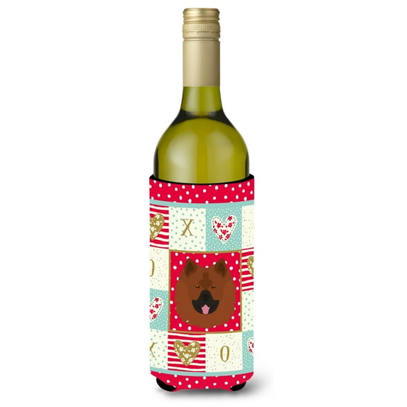 Carolines Treasures CK5199LITERK Eurasier Love Wine Bottle Hugger Wine Bottle multicolor