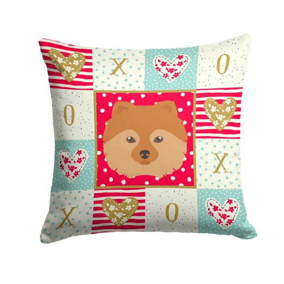 German Spitz Love Fabric Decorative Pillow