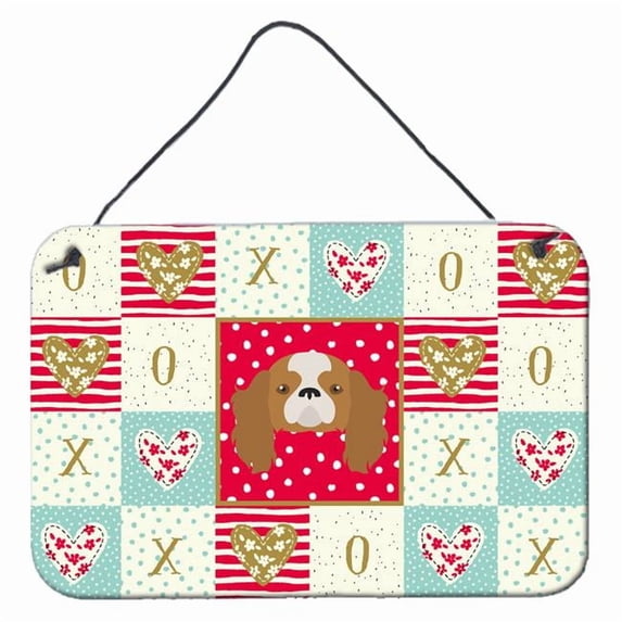 Carolines Treasures CK5212DS812 8 x 12 in. Blenheim Cavalier King Charles Spaniel Love Wall or Door Hanging Prints