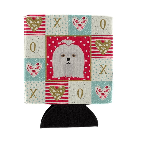 Carolines Treasures CK5217CC Maltese Love Can or Bottle Hugger Can Hugger multicolor