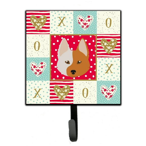 Carolines Treasures CK5222SH4 Nordic Spitz Love Leash or Key Holder Red Single Hook multicolor