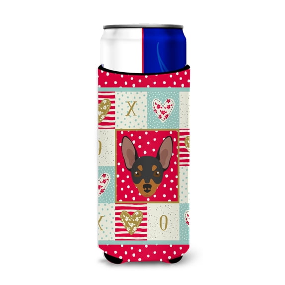 Carolines Treasures CK5230MUK Prague Ratter Love Ultra Hugger for slim cans Slim Can multicolor