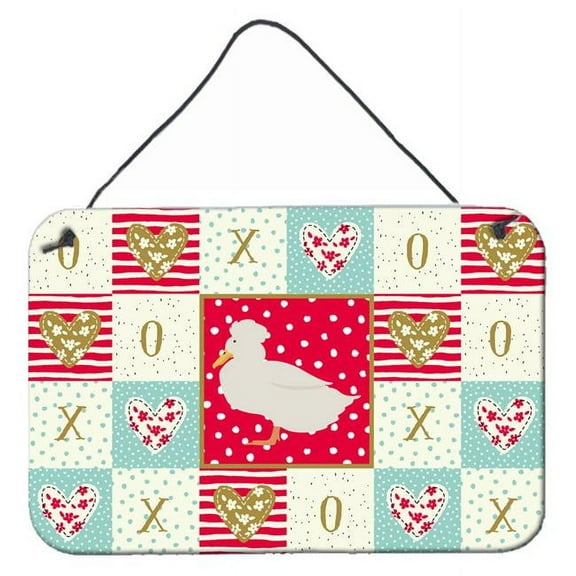 Carolines Treasures CK5284DS812 8 x 12 in. Crested Duck Love Wall or Door Hanging Prints