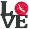 thumbnail image 1 of West Harlequin Duck Love Metal Wall Artwork LOVE, 1 of 2