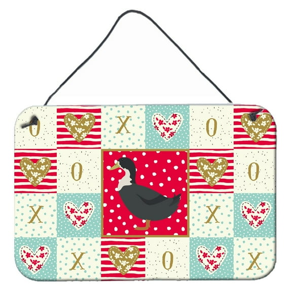 Carolines Treasures CK5289DS812 8 x 12 in. Blue Swedish Duck Love Wall or Door Hanging Prints