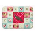 thumbnail image 1 of Carolines Treasures CK5354RUG Indian Peahen Peafowl Love Machine Washable Memory Foam Mat Red 19 X 27" multicolor, 1 of 4