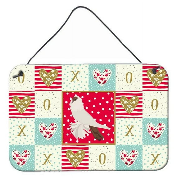 Carolines Treasures CK5371DS812 8 x 12 in. German Helmet Pigeon Love Wall or Door Hanging Prints