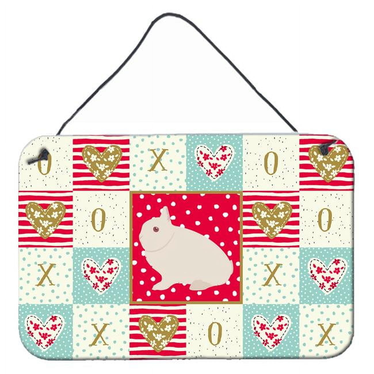 Carolines Treasures CK5391DS812 8 x 12 in. Hermelin Rabbit Love Wall or ...