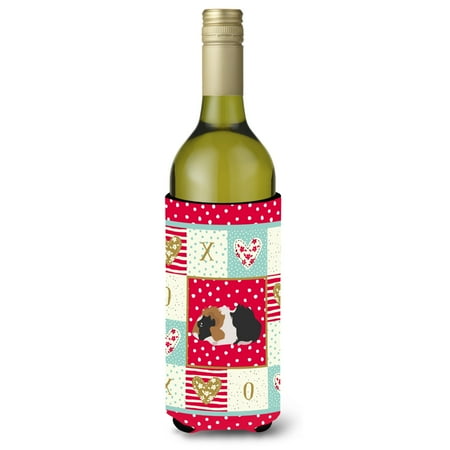 Carolines Treasures CK5426LITERK 24 oz Abyssinian Guinea Pig Love Wine Bottle Hugger