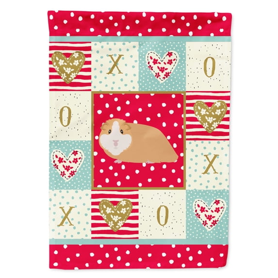 American Guinea Pig Love Flag Canvas House Size