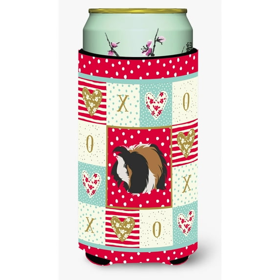 Carolines Treasures CK5433TBC Sheba Guinea Pig Love Tall Boy Hugger Tall Boy multicolor