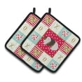 thumbnail image 1 of Carolines Treasures CK5436PTHD Teddy Guinea Pig Love Pair of Pot Holders, Red, 7.5HX7.5W, multicolor, 1 of 4