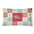 thumbnail image 1 of Carolines Treasures CK5455PW1216 Zebra Mouse Love Canvas Fabric Decorative Pillow, Red, 12H x16W, multicolor, 1 of 3